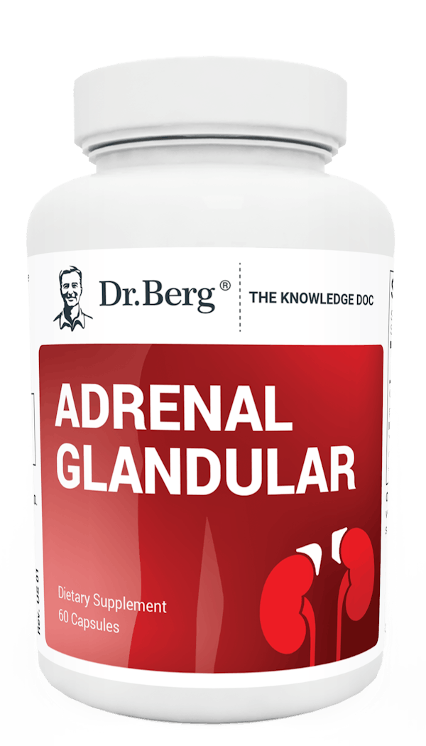 A jar of Adrenal glandular